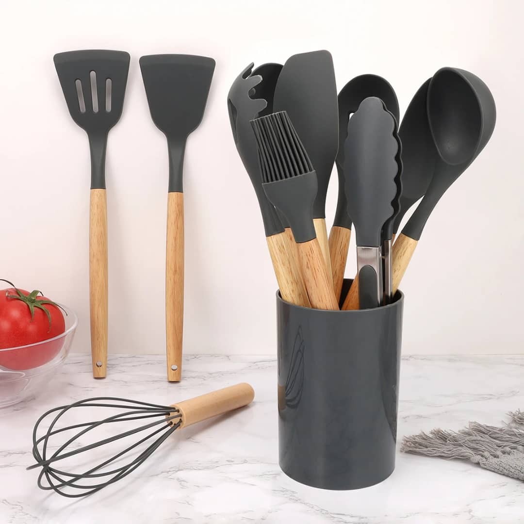 طقم ملاعق سيليكون