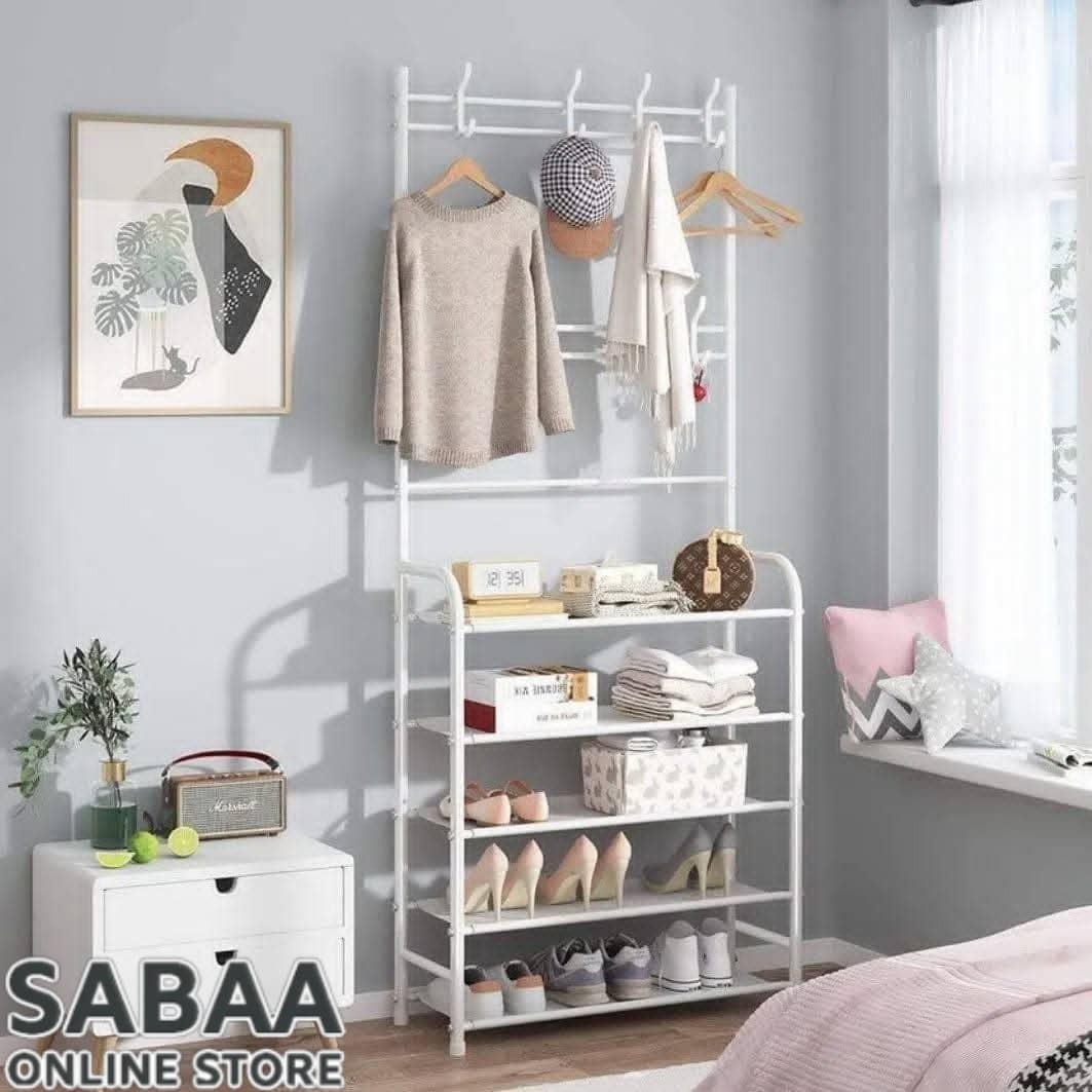 ستاند شماعة ملابس + رفوف أحذية (جزامة)