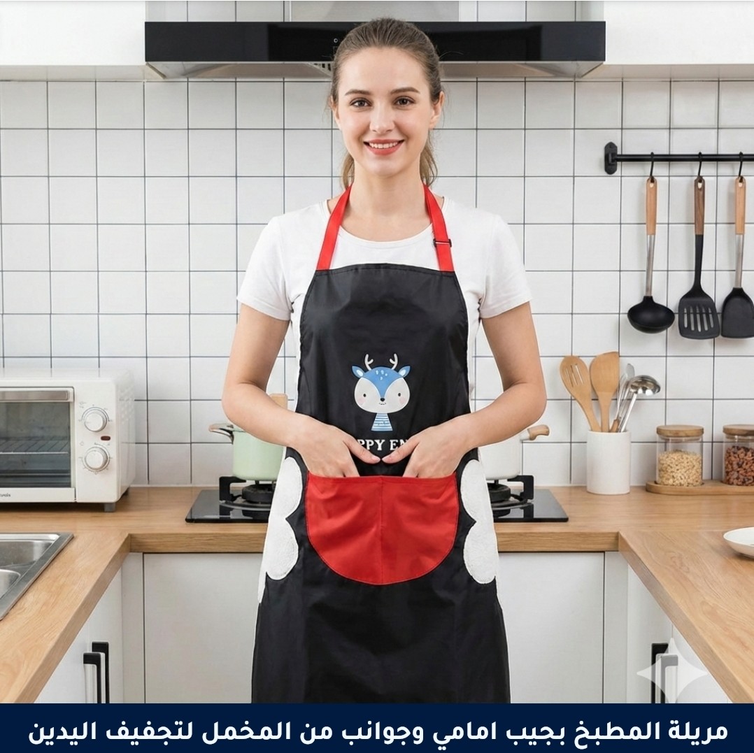 مريلة مطبخ مقاومة للماء متعددة الاستخدام